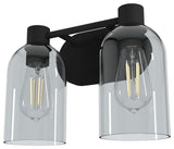 Hunter Lochemeade Natural Iron 2 Light Vanity Wall Light Fixture