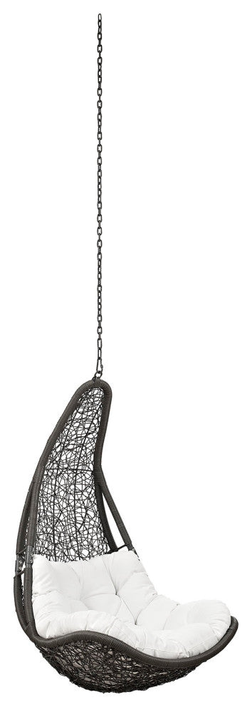 Abate Outdoor Patio Swing Chair Without Stand, Gray White