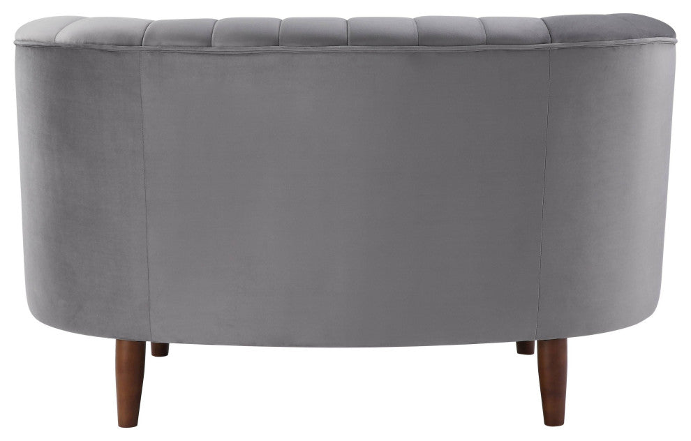 Millephri Chair, Gray Velvet