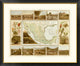 "Carta Agricola, 1885" Framed Digital Print by Antonio Garcia Cubas, 46x38"