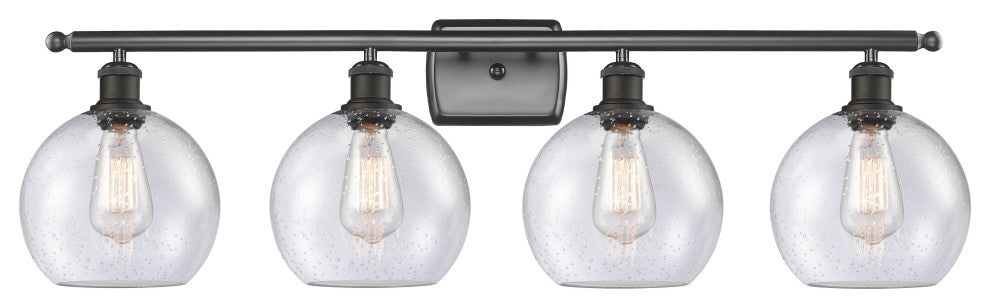 Innovations Lighting 516-4W-OB-G124-8 Athens 4 Light 36" Bath Vanity Light