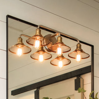 Hinkley Rigby Medium Three Light Vanity, Antique Nickel