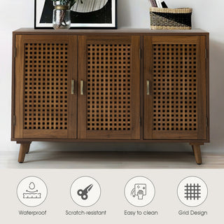 Alexis 3-Door Accent Cabinet, Espresso