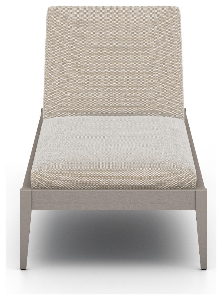 Sherwood Outdoor Chaise Lounge-Grey/Sand