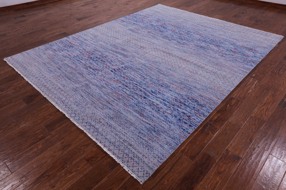 8' 0" X 10' 3" Savannah Grass Handmade Wool Rug Q9207