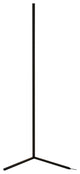 Bethel International OC54F57B 1-Light LED Floor Lamp, Matte Black