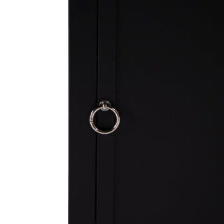 LeisureMod Walbrooke Patio Square Tank Holder, Black