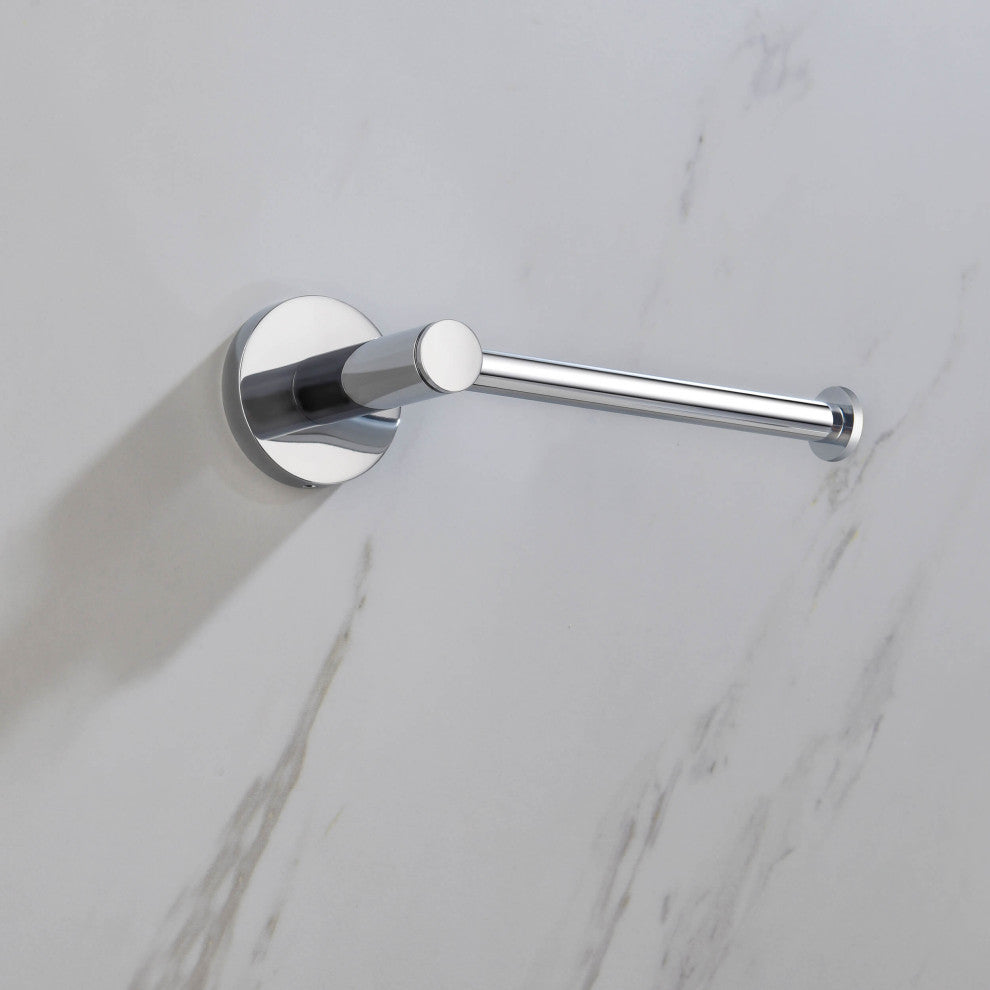 Circular 2-Piece Bathroom Hardware Set, Chrome