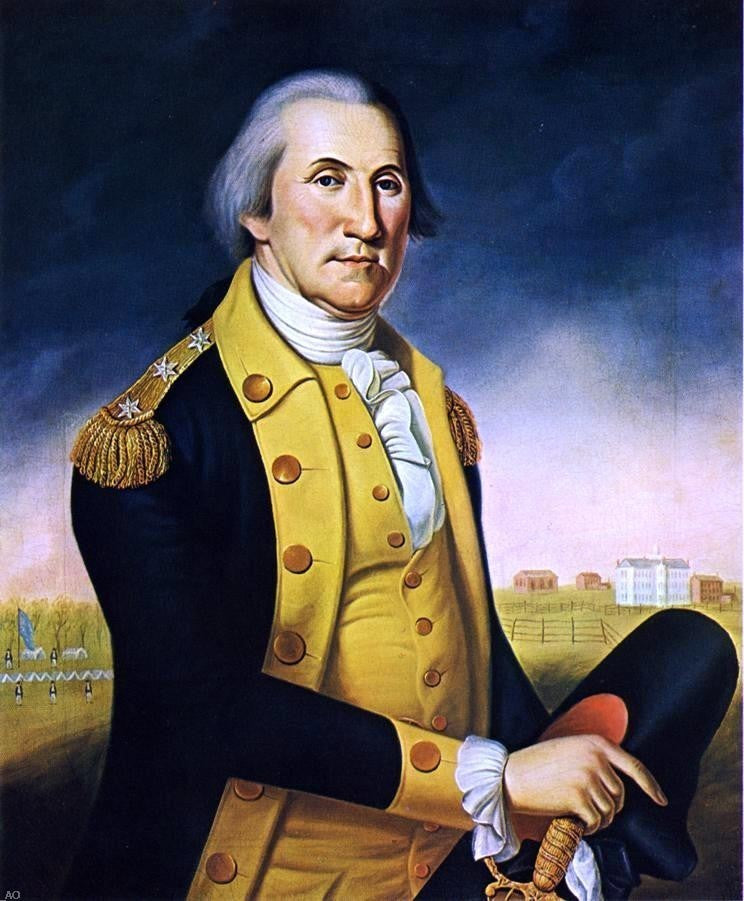 Charles Peale Polk Portrait of George Washington Before Nassau Hall Wall Decal