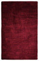 Hand Knotted Loom Silk Mix Area Rug Solid Red