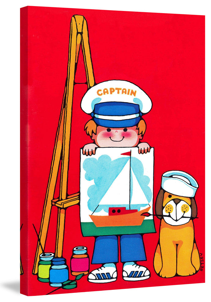"Captain" Painting Print on Canvas by Curtis