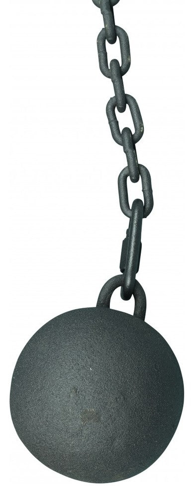 Cast Iron Cannonball Weight Gate Closer Latch Colonial Design and 5 Feet Chain