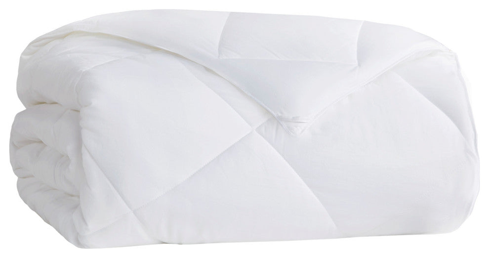 Sleep Philosophy Sateen Double Insertion Comforter, White, King