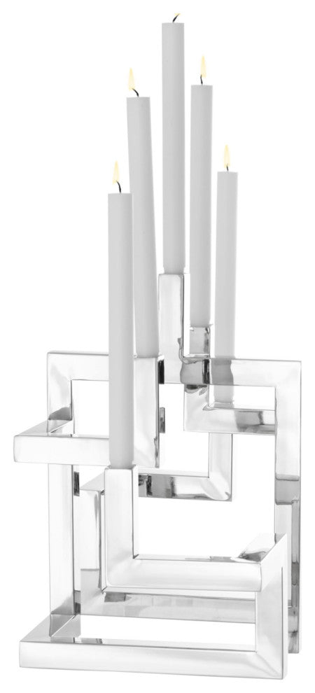 Silver Candle Holder | Eichholtz Skyline