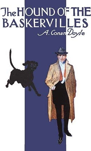 The Hound of the Baskervilles #2 (Book Cover)- Gallery Wrapped Canvas Art