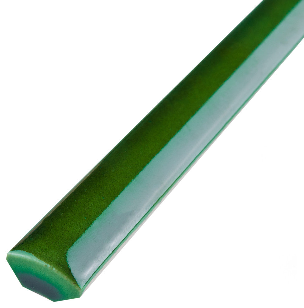 Viva Antic Verde Ceramic Wall Trim, Verde