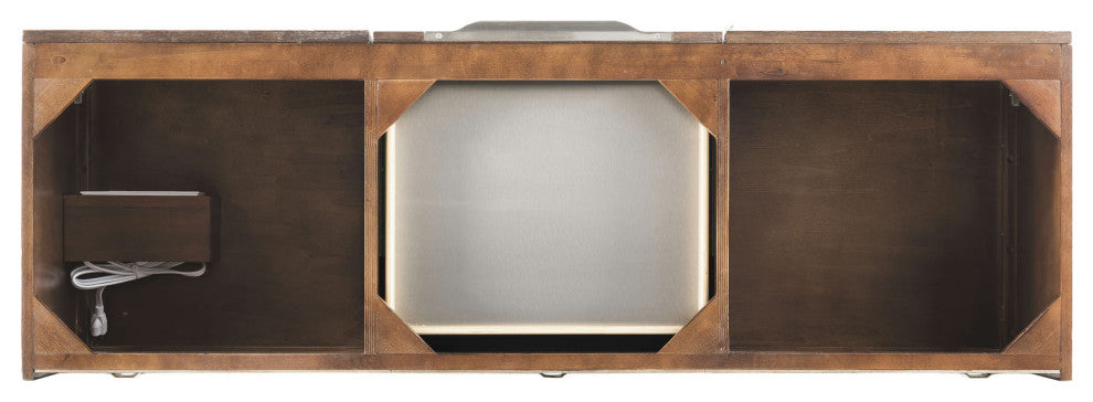 Columbia 59" Double Vanity, Coffee Oak