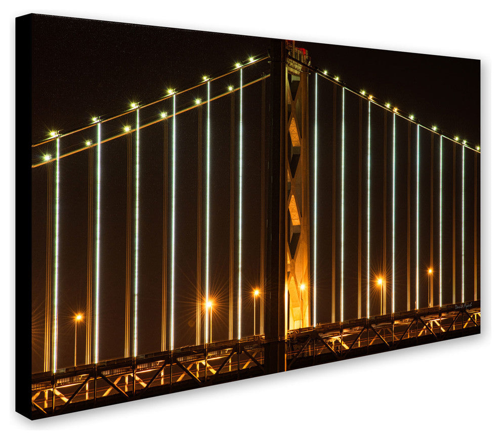 'Bay Bridge, San Francisco' Canvas Art by David Ayash