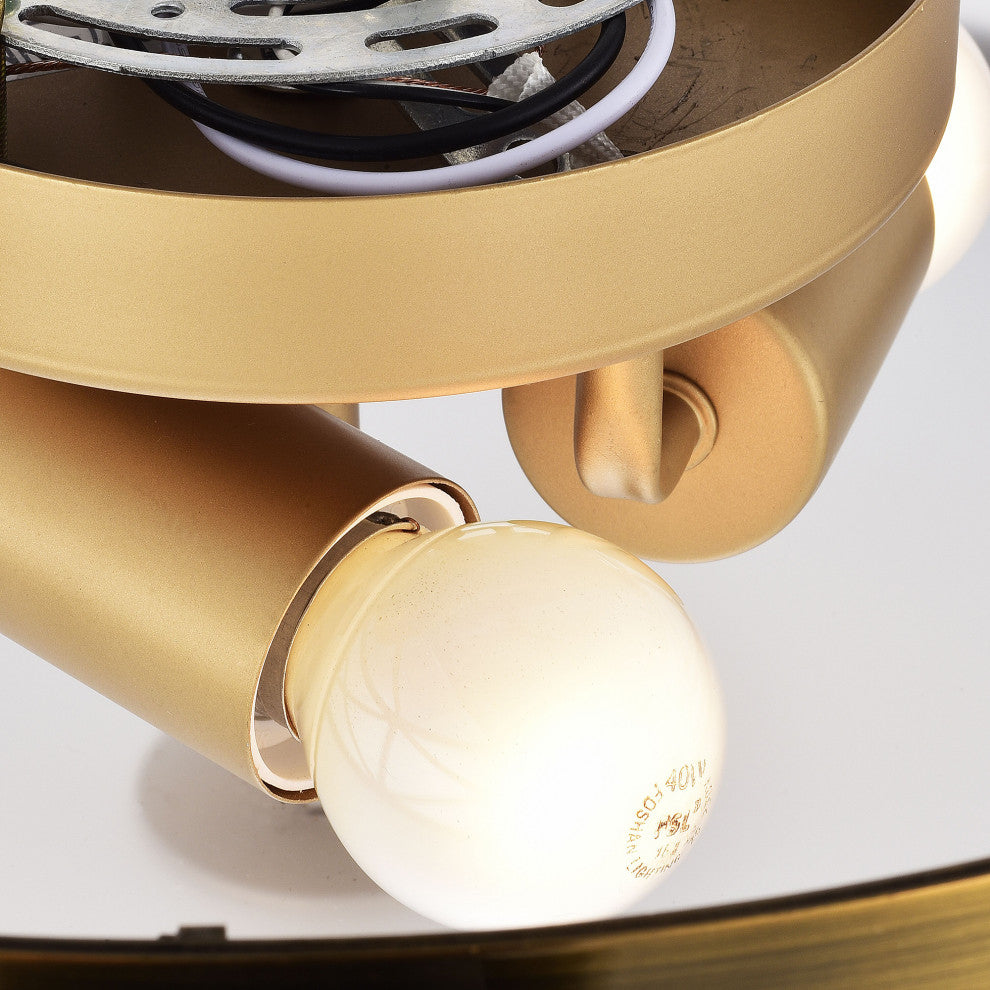 Novia Glass Drum Shade Flush Mount Metallic Goldtone Metal 'X' Frame