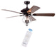 WAREHOUSE OF TIFFANY'S CFL-8348REMO Topher 52 in. 3-Light Indoor Bronze Finish