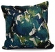 Abstract Floral Floral Print Pillow, Teal, 18"x18"