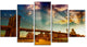 Relaxing in Brooklyn Bridge Park, Cityscape Canvas Print, 60"x32", 5 Panels