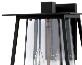 Hinkley Walker Medium Wall Mount Lantern, Black