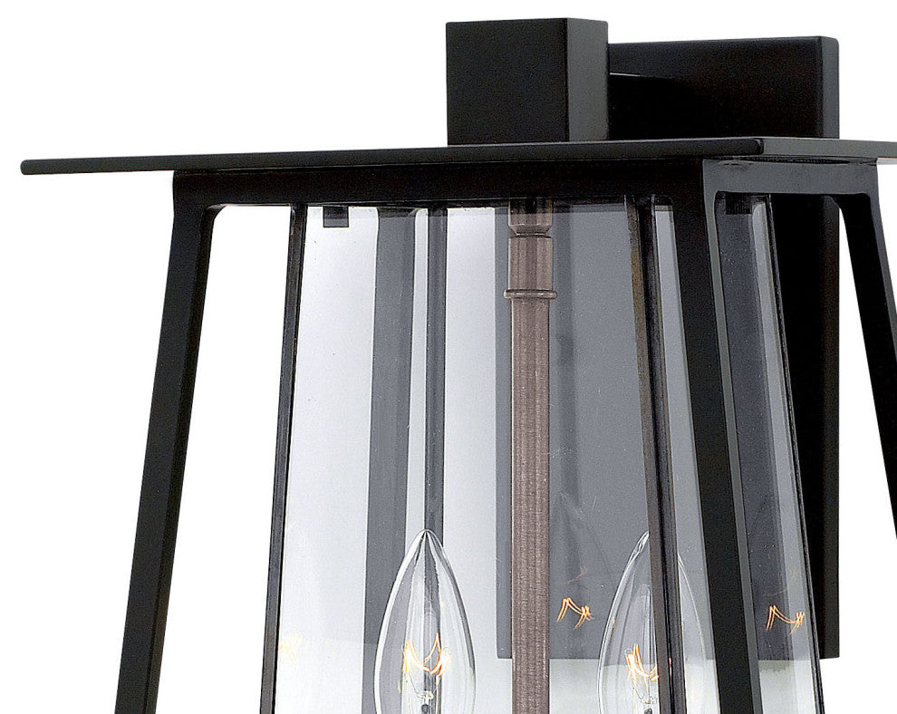 Hinkley Walker Medium Wall Mount Lantern, Black