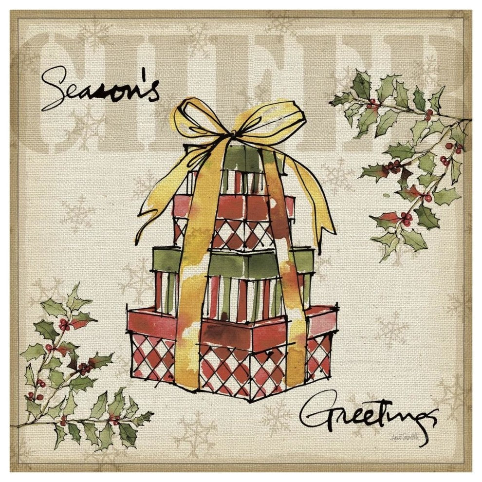 "Winter Wishes IV" Digital Paper Print by Anne Tavoletti, 32"x32"