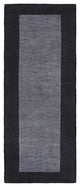 HAND TUFTED WOOL ECO-FRIENDLY AREA RUGS-Charcoal&Black Color,Contemporary