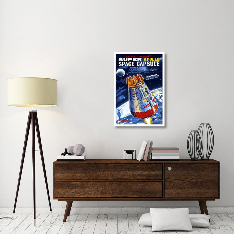 "Battery Operated Super Apollo Space Capsule" Print by Retrorocket, 26"x38"