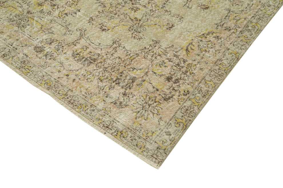 Rug N Carpet - Handmade Oriental 6' 9" x 10' 3" Unique Vintage Rug