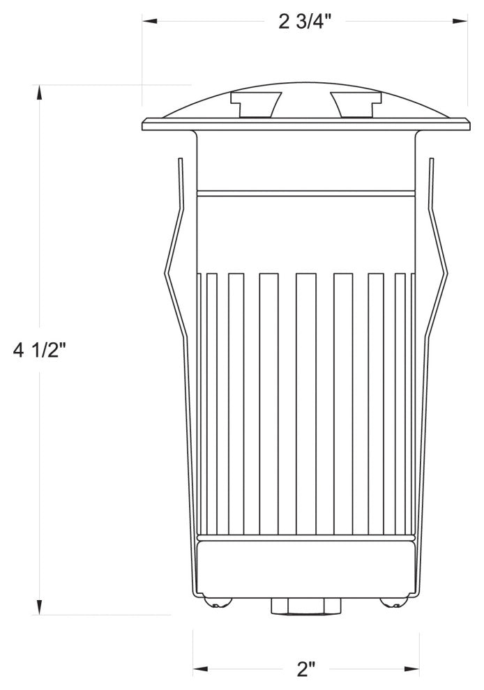Hinkley Flare Led Uni-Directional Well Light, Stainless Steel