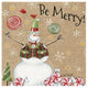 "Sweet Snowmen IV" Digital Paper Print by Anne Tavoletti, 32"x32"