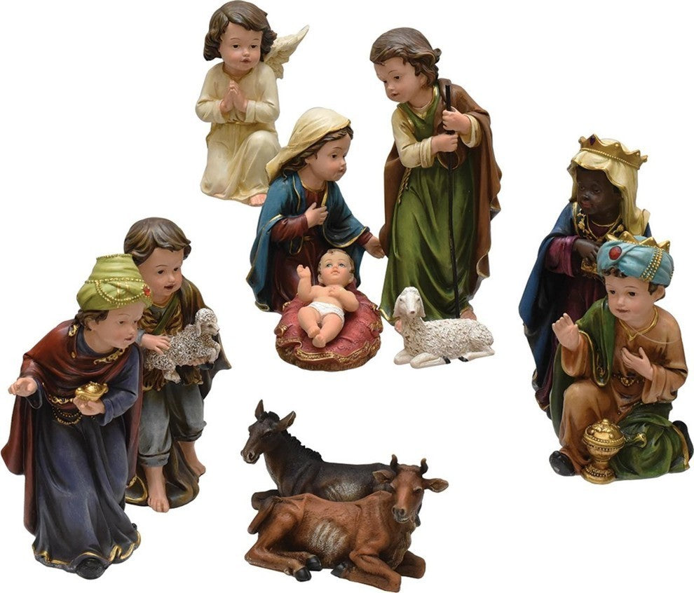 Inspirational Children's First Christmas Nativity Decor, 11-Piece Set