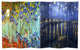 6' Tall Double Sided Works of Van Gogh Canvas Room Divider