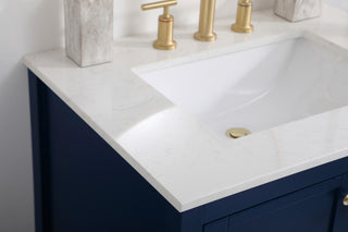 Tucker Blue 30" Single Sink Bathroom Vanity