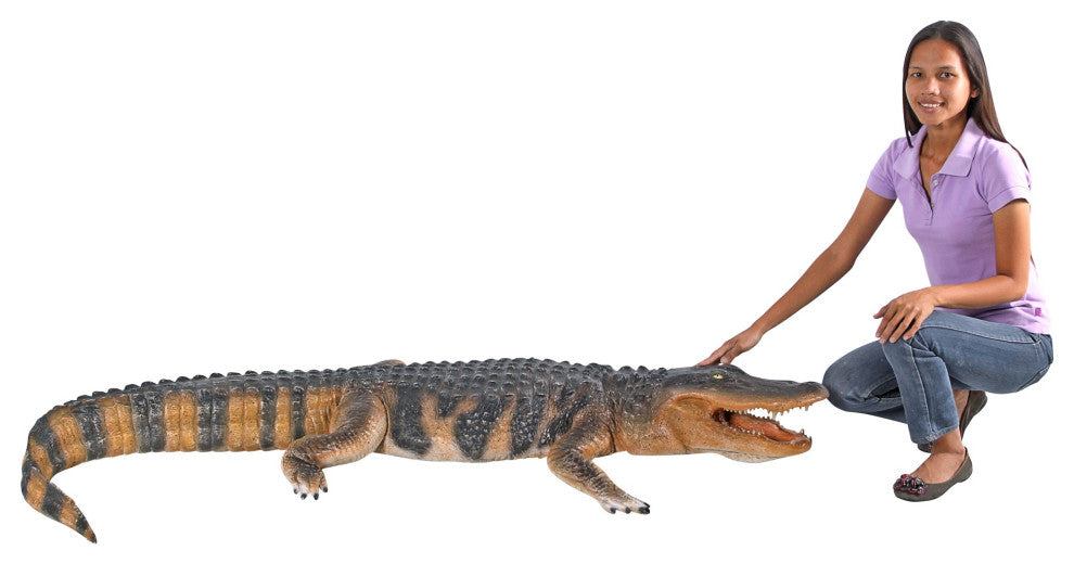 Stalking Swamp Alligator Statue