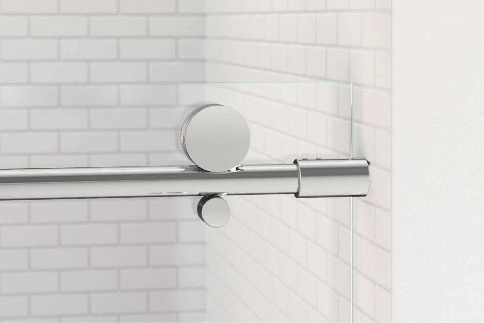 Basco VINA-935-47XP Vinesse 76"H x 47"W Single Sliding Frameless - Brushed