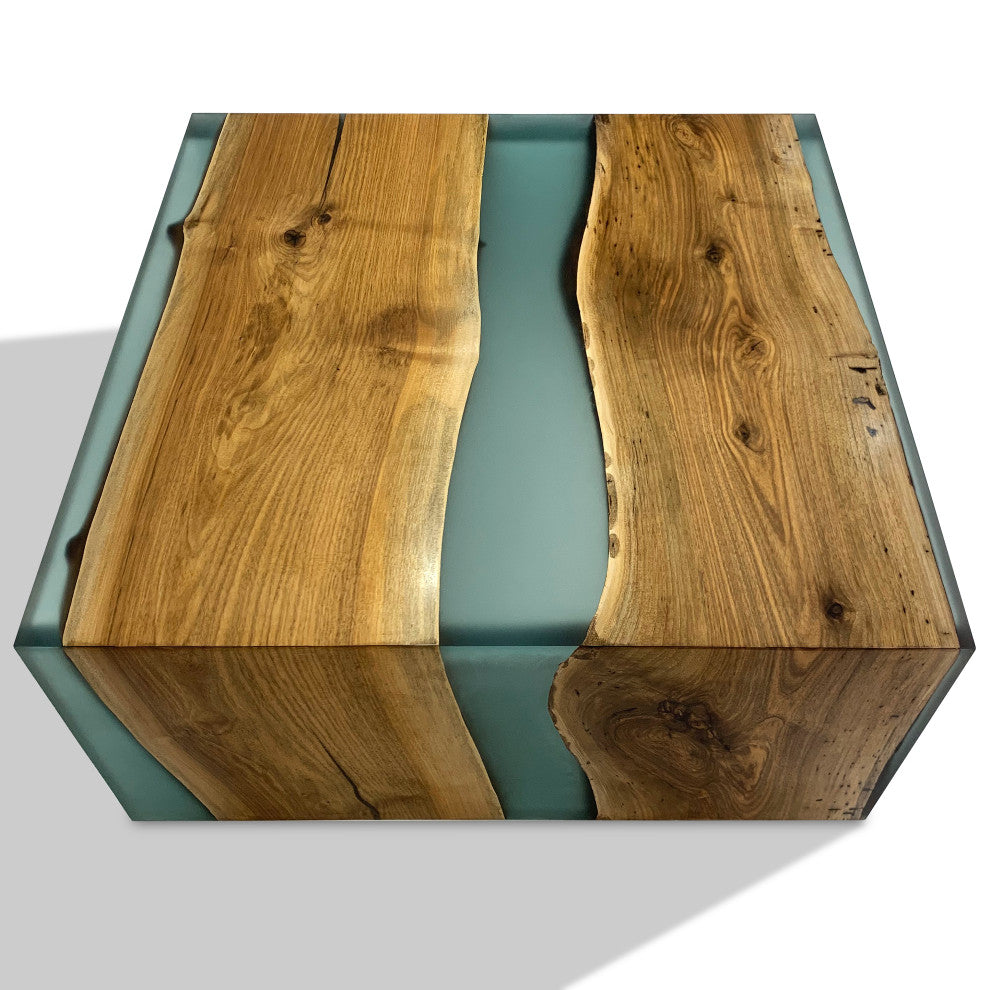 Frosted Waterfall Coffee Table, 47.2"