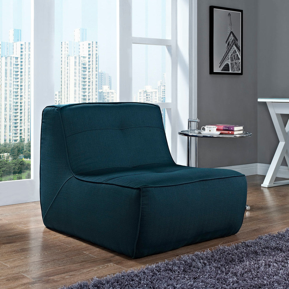 Modway Align Upholstered Armchair, Azure