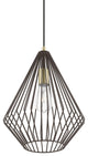 Linz 1 Light Bronze With Antique Brass Accents Pendant