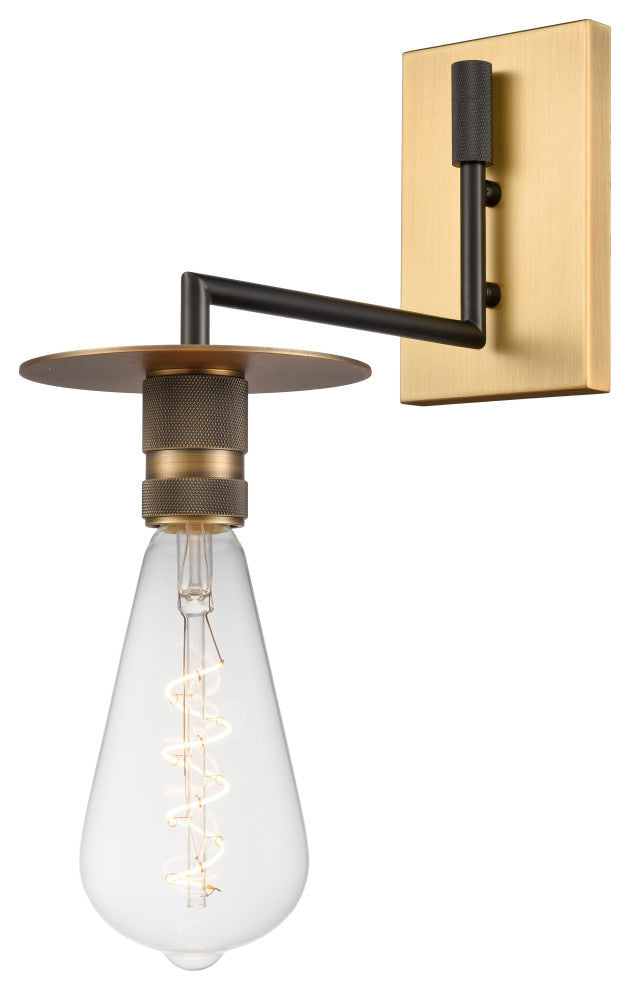 Innovations 432-1W-BBB-BB-95-LED 1 Light 19" Sconce, Black Brushed Brass