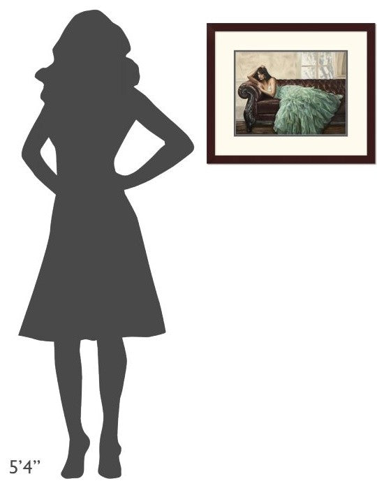 "Aquamarine Beauty" Framed Digital Print by Emilio Ciccone, 24x20"