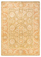 Minhla Square One-of-a-Kind Hand-Knotted Area Rug Green, 4'7"x6'6"