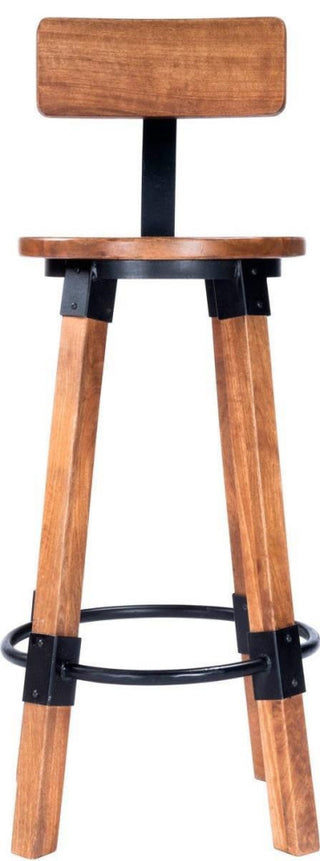 Bar Stool Industrial Chic Distressed Textured Mango Iron