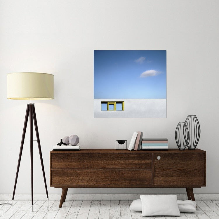 "Yellow Window" Stretched Canvas Giclee by Gilbert Claes, 40x37"