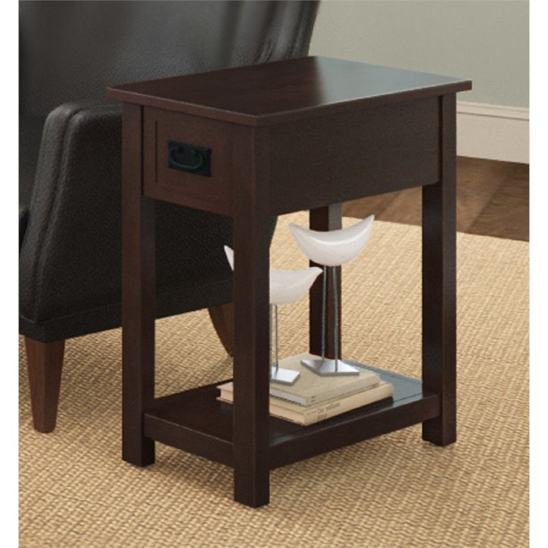 Mission Chairside Table, Espresso