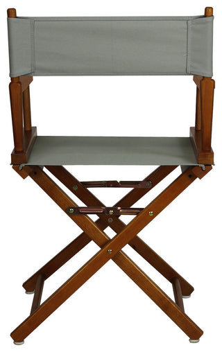 018" Director's Chair Honey Oak Frame-Gray Canvas