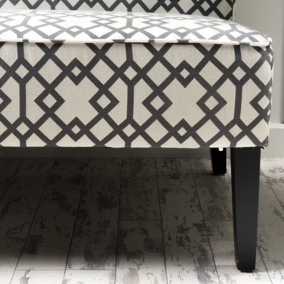 Charlotte Modern Fabric Loveseat